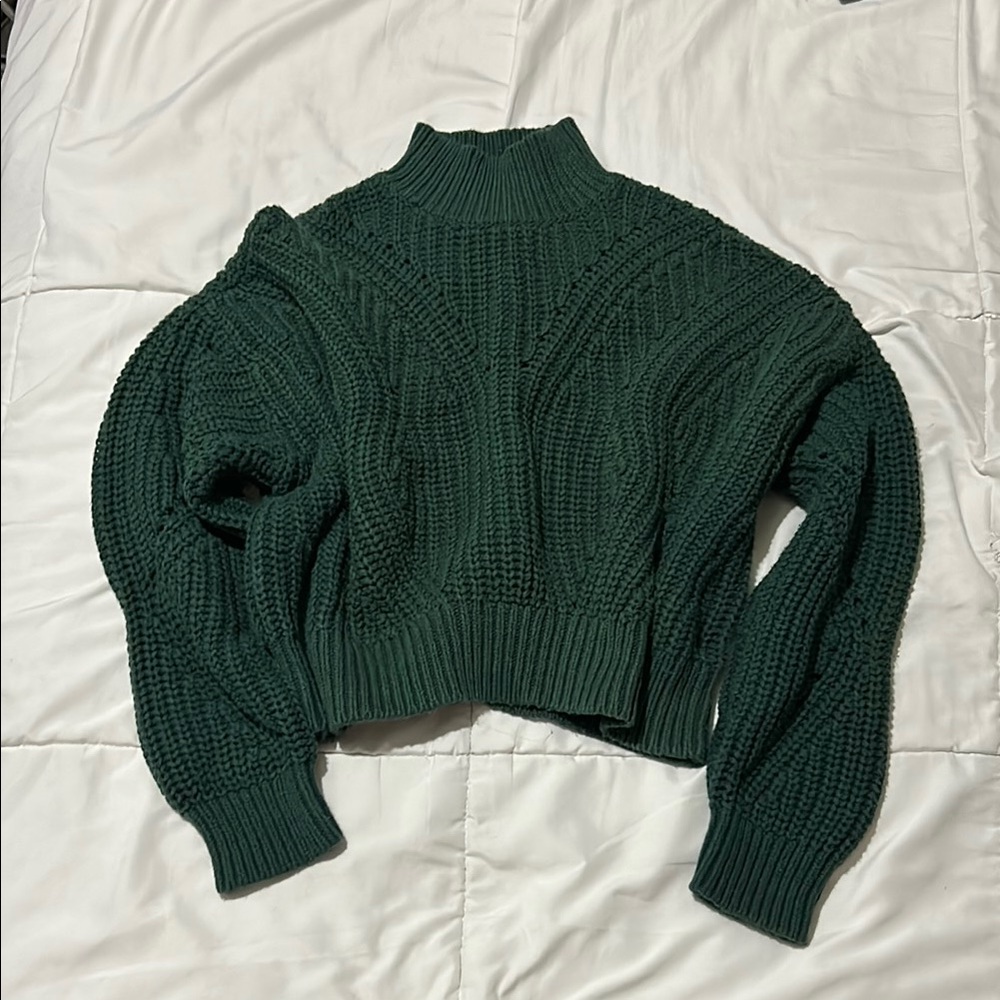 Women's Green Knit Sweater